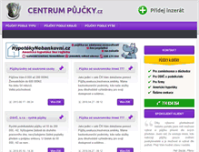 Tablet Screenshot of centrumpujcky.cz